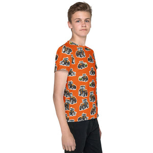 Furrow & Fields Kids T-Shirt Kids Renault Tractors All-Over Print T-Shirt Quality Farmers Merch