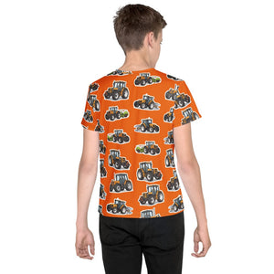 Furrow & Fields Kids T-Shirt Kids Renault Tractors All-Over Print T-Shirt Quality Farmers Merch