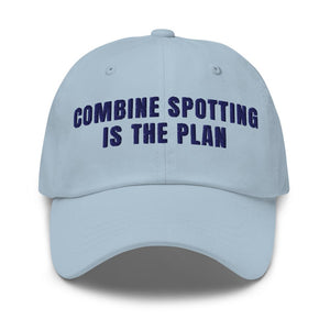 Furrow & Fields Light Blue Combine Spotting Is the Plan | Classic Dad Hat Quality Farmers Merch