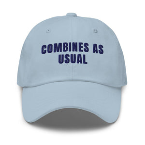 Furrow & Fields Light Blue Combines as Usual | Classic Dad Hat Quality Farmers Merch