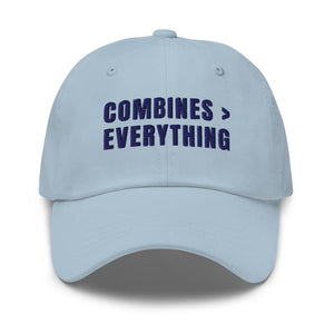 Furrow & Fields Light Blue Combines > Everything | Classic Dad Hat Quality Farmers Merch