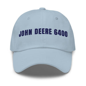 Furrow & Fields Light Blue John Deere 6400 | Classic Dad Hat Quality Farmers Merch