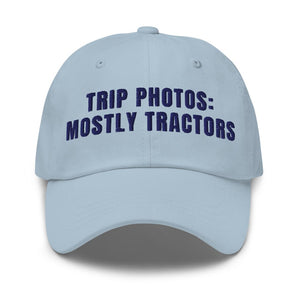 Furrow & Fields Light Blue Trip Photos: Mostly Tractors | Classic Dad Hat Quality Farmers Merch