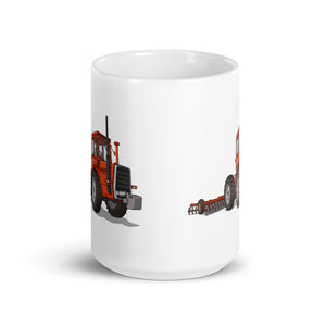 Furrow & Fields Massey Ferguson 1200 Illustration | White Glossy Mug Quality Farmers Merch