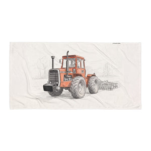 Furrow & Fields Massey Ferguson 1200 Pencil Sketch | Beach Towel Quality Farmers Merch
