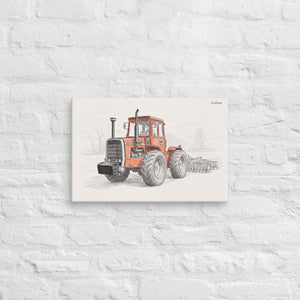 Furrow & Fields Massey Ferguson 1200 Pencil Sketch | Canvas Quality Farmers Merch