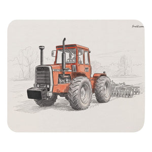 Furrow & Fields Massey Ferguson 1200 Pencil Sketch | Mouse Mat Quality Farmers Merch