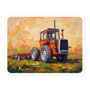 Furrow & Fields Massey Ferguson 1200 Splash Art | Bubble-free stickers Quality Farmers Merch