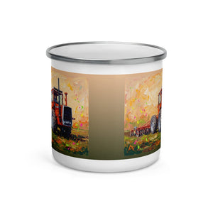 Furrow & Fields Massey Ferguson 1200 Splash Art | Enamel Mug Quality Farmers Merch