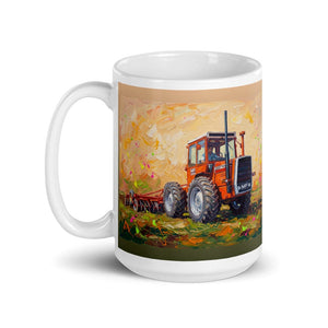 Furrow & Fields Massey Ferguson 1200 Splash Art | White Glossy Mug Quality Farmers Merch