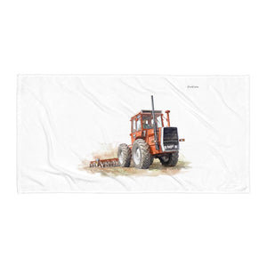 Furrow & Fields Massey Ferguson 1200 Watercolor | Beach Towel Quality Farmers Merch