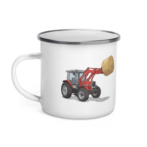 Furrow & Fields Massey Ferguson 3070 Autotronic | Enamel Mug Quality Farmers Merch