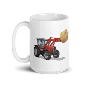 Furrow & Fields Massey Ferguson 3070 Autotronic | White Glossy Mug Quality Farmers Merch