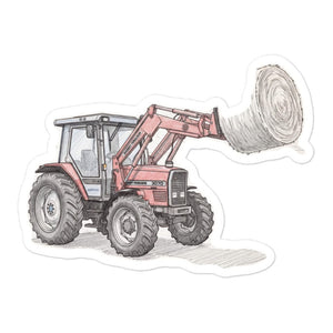 Furrow & Fields Massey Ferguson 3070 Autotronic Pencil Sketch | Bubble-free stickers Quality Farmers Merch