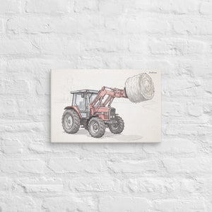 Furrow & Fields Massey Ferguson 3070 Autotronic Pencil Sketch | Canvas Quality Farmers Merch