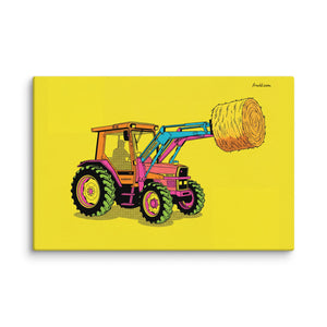 Furrow & Fields Massey Ferguson 3070 Autotronic Pop Art | Canvas Quality Farmers Merch