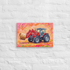 Furrow & Fields Massey Ferguson 3070 Autotronic Splash Art | Canvas Quality Farmers Merch