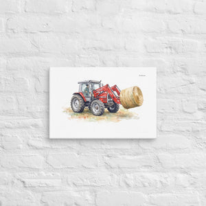 Furrow & Fields Massey Ferguson 3070 Autotronic Watercolor | Canvas Quality Farmers Merch