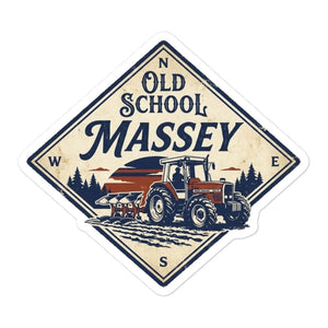 Furrow & Fields Massey Ferguson 3075 OLD SCHOOL MASSEY Heritage | Bubble-free stickers Quality Farmers Merch