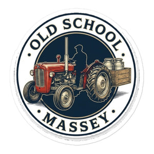 Furrow & Fields Massey Ferguson 35X OLD SCHOOL MASSEY Engraving | Bubble-free stickers Quality Farmers Merch
