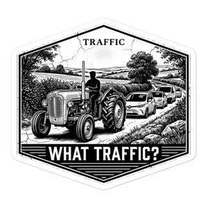 Furrow & Fields Massey Ferguson 35X TRAFFIC WHAT TRAFFIC? Moose | Bubble-free stickers Quality Farmers Merch