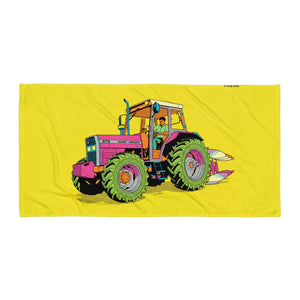 Furrow & Fields Massey Ferguson 375 Pop Art | Beach Towel Quality Farmers Merch