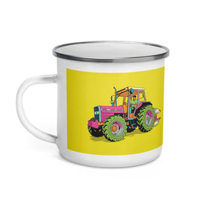 Furrow & Fields Massey Ferguson 375 Pop Art | Enamel Mug Quality Farmers Merch