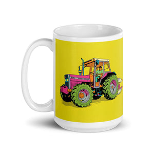 Furrow & Fields Massey Ferguson 375 Pop Art | White Glossy Mug Quality Farmers Merch