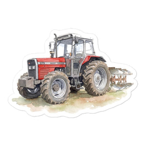 Furrow & Fields Massey Ferguson 375 Watercolor | Bubble-free stickers Quality Farmers Merch