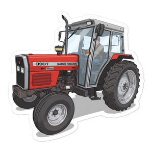 Furrow & Fields Massey Ferguson 390T Illustration | Bubble-free stickers Quality Farmers Merch