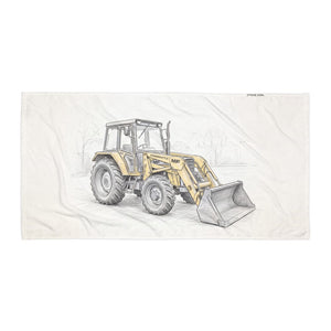 Furrow & Fields Massey Ferguson 50E Pencil Sketch | Beach Towel Quality Farmers Merch
