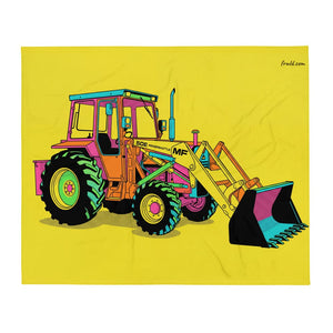 Furrow & Fields Massey Ferguson 50E Pop Art | Throw Blanket Quality Farmers Merch