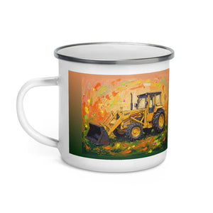 Furrow & Fields Massey Ferguson 50E Splash Art | Enamel Mug Quality Farmers Merch