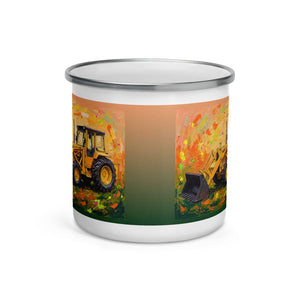 Furrow & Fields Massey Ferguson 50E Splash Art | Enamel Mug Quality Farmers Merch