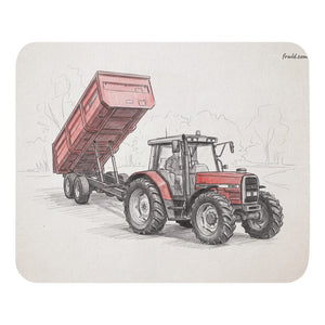 Furrow & Fields Massey Ferguson 6180 Pencil Sketch | Mouse Mat Quality Farmers Merch