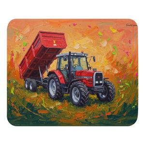 Furrow & Fields Massey Ferguson 6180 Splash Art | Mouse Mat Quality Farmers Merch