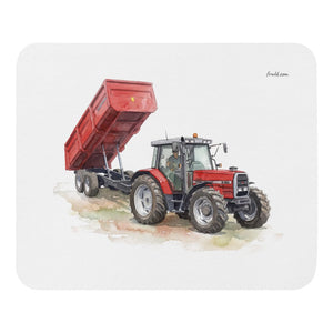 Furrow & Fields Massey Ferguson 6180 Watercolor | Mouse Mat Quality Farmers Merch