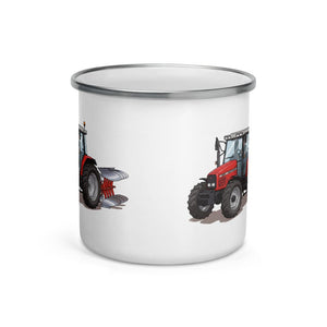 Furrow & Fields Massey Ferguson 6255 Illustration | Enamel Mug Quality Farmers Merch