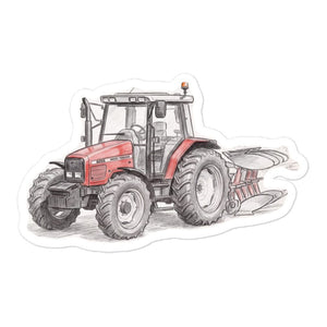Furrow & Fields Massey Ferguson 6255 Pencil Sketch | Bubble-free stickers Quality Farmers Merch