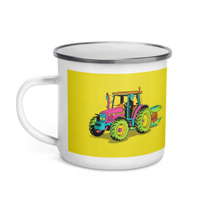 Furrow & Fields Massey Ferguson 6255 Pop Art | Enamel Mug Quality Farmers Merch