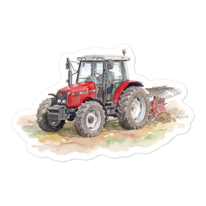 Furrow & Fields Massey Ferguson 6255 Watercolor | Bubble-free stickers Quality Farmers Merch