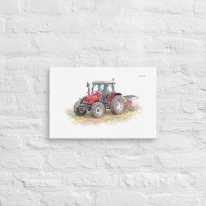 Furrow & Fields Massey Ferguson 6255 Watercolor | Canvas Quality Farmers Merch