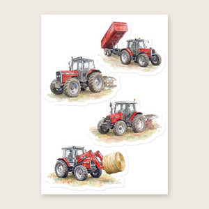Massey Ferguson Watercolour No. 2 | Kiss-Cut Sticker Sheet
