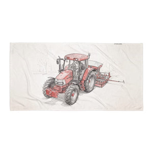 Furrow & Fields McCormick MC115 Pencil Sketch | Beach Towel Quality Farmers Merch
