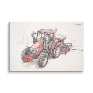Furrow & Fields McCormick MC115 Pencil Sketch | Canvas Quality Farmers Merch