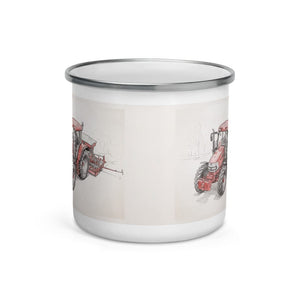 Furrow & Fields McCormick MC115 Pencil Sketch | Enamel Mug Quality Farmers Merch