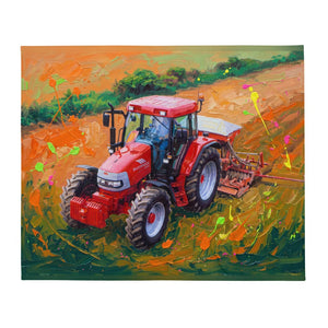 Furrow & Fields McCormick MC115 Splash Art | Throw Blanket Quality Farmers Merch