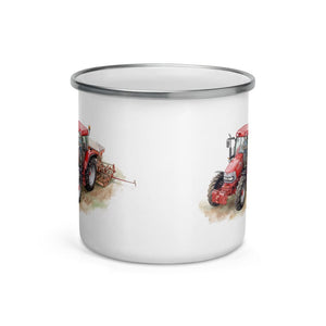 Furrow & Fields McCormick MC115 Watercolor | Enamel Mug Quality Farmers Merch