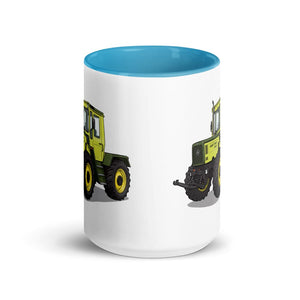 Furrow & Fields Mercedes-Benz MB-trac 1100 Illustration | 15 oz Mug with Color Inside Quality Farmers Merch