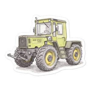 Furrow & Fields Mercedes-Benz MB-trac 1100 Pencil Sketch | Bubble-free stickers Quality Farmers Merch